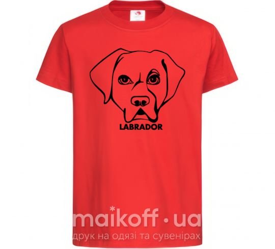 Детская футболка Labrador Красный фото
