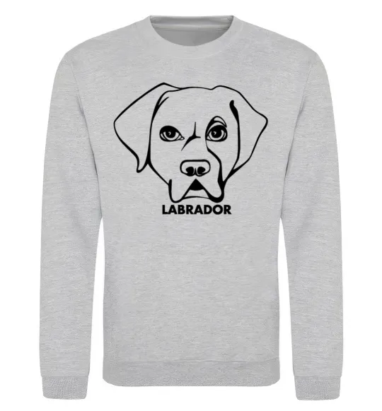 Свитшот Labrador Серый меланж фото