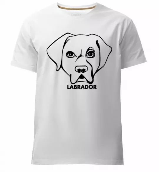 Мужская премиум футболка Labrador Белый фото