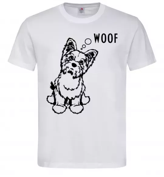 Чоловіча футболка Woof Білий фото