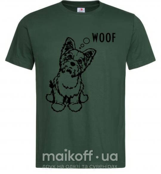 Чоловіча футболка Woof Темно-зелений фото