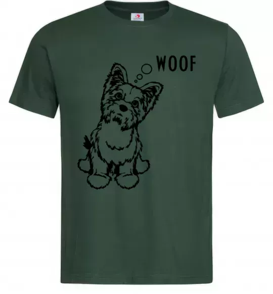 Чоловіча футболка Woof Темно-зелений фото