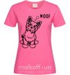 Женская футболка Woof Ярко-розовый фото