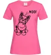 Жіноча футболка Woof Яскраво-рожевий фото