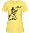 Женская футболка Woof Лимонный фото