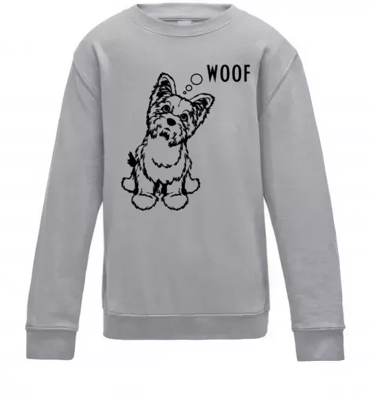 Дитячий світшот Woof Сірий меланж фото