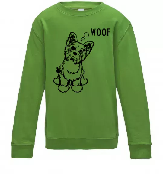 Дитячий світшот Woof Лаймовий фото