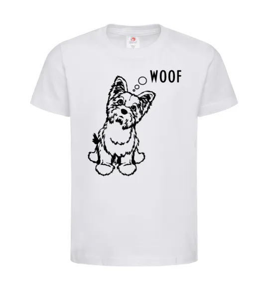 Детская футболка Woof Белый фото