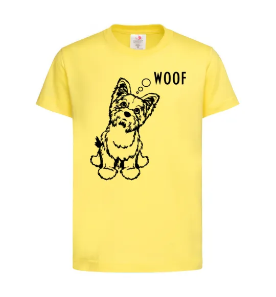 Детская футболка Woof Лимонный фото