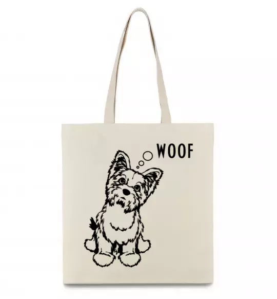 Эко-сумка Woof Бежевый фото