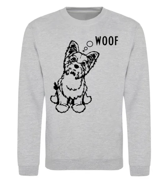 Світшот Woof Сірий меланж фото