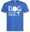 Мужская футболка Dog my best friend Ярко-синий фото