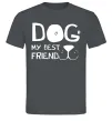 Мужская футболка Dog my best friend Графит фото