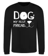 Свитшот Dog my best friend Черный фото