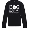 Дитячий світшот Dog my best friend Чорний фото