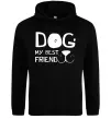 Жіноча толстовка (худі) Dog my best friend Чорний фото