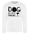 Свитшот Dog my best friend Белый фото