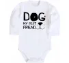 Дитячий бодік Dog my best friend Білий фото