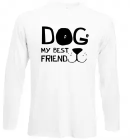 Лонгслив I love my best friend Черный фото