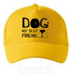 Кепка Dog my best friend Сонячно жовтий фото