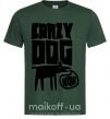 Чоловіча футболка Crazy dog Темно-зелений фото