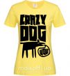 Женская футболка Crazy dog Лимонный фото