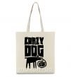 Эко-сумка Crazy dog Бежевый фото