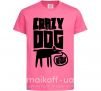 Детская футболка Crazy dog Ярко-розовый фото