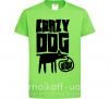 Детская футболка Crazy dog Лаймовый фото