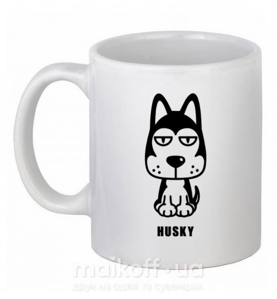 Чашка керамічна Husky Білий фото