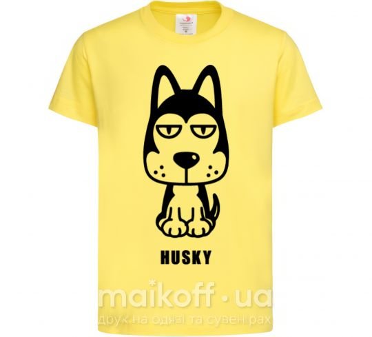 Дитяча футболка Husky Лимонний фото
