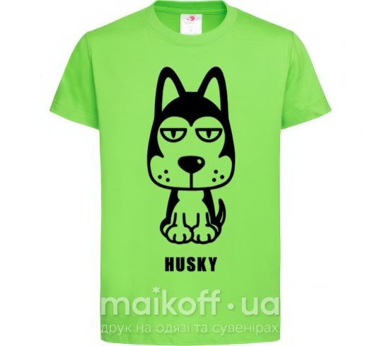 Детская футболка Husky Лаймовый фото