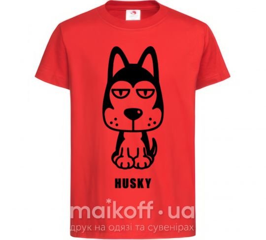 Детская футболка Husky Красный фото