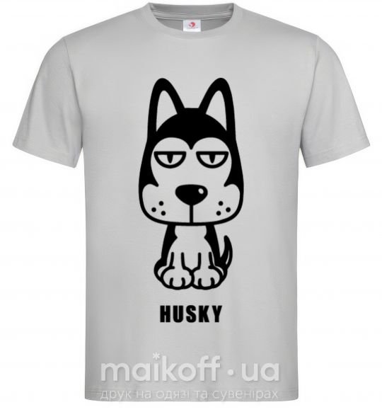 Чоловіча футболка Husky Сірий фото