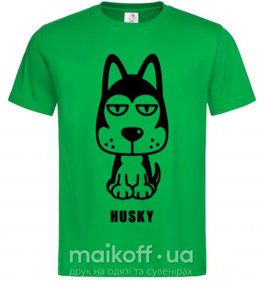 Чоловіча футболка Husky Зелений фото
