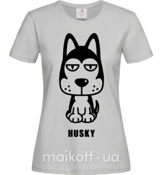 Жіноча футболка Husky Сірий фото