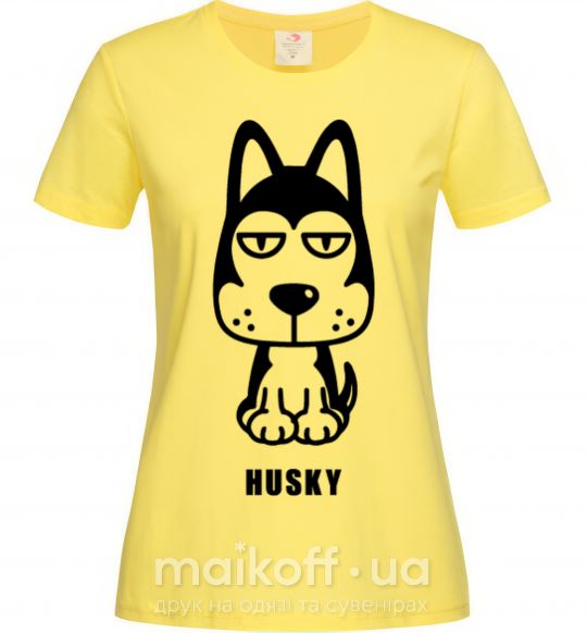 Женская футболка Husky Лимонный фото