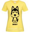 Жіноча футболка Husky Лимонний фото