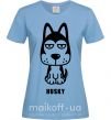Женская футболка Husky Голубой фото