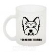 Чашка стеклянная Yorkshire terrier Фроузен фото