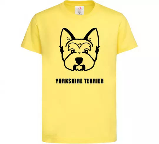 Дитяча футболка Yorkshire terrier Лимонний фото