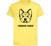 Дитяча футболка Yorkshire terrier Лимонний фото