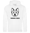 Женская толстовка (худи) Yorkshire terrier Белый Женская толстовка (худи) Yorkshire terrier Белый фото