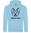 Жіноча толстовка (худі) Yorkshire terrier Блакитний фото