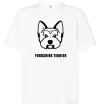 Футболка Оверсайз Yorkshire terrier Белый фото
