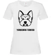 Жіноча футболка Yorkshire terrier Білий фото