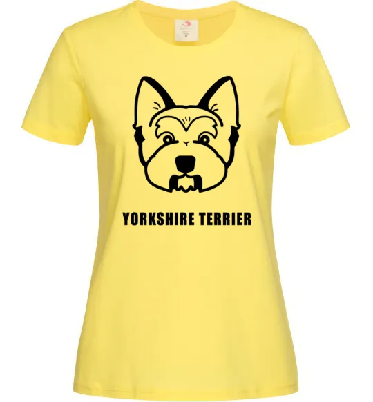 Жіноча футболка Yorkshire terrier Лимонний фото