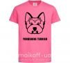Дитяча футболка Yorkshire terrier Яскраво-рожевий фото