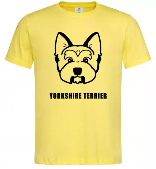 Чоловіча футболка Yorkshire terrier Лимонний фото