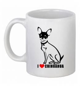 Чашка керамічна I love chihuahua